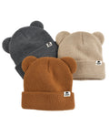 FURTALK Baby Beanie with Bear Ear Warm Knit Winter Hat for Infant Toddlers