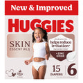 Huggies Size 6 Diapers, Skin Essentials Baby Diapers, Size 6 (35+ lbs), 15 Count, Packaging May Vary