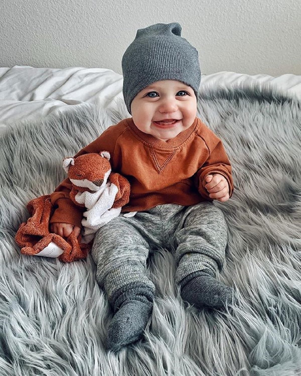 MA&BABY Toddler Baby Boy Clothes Solid Color Sweatshirt Jogger Pants Set