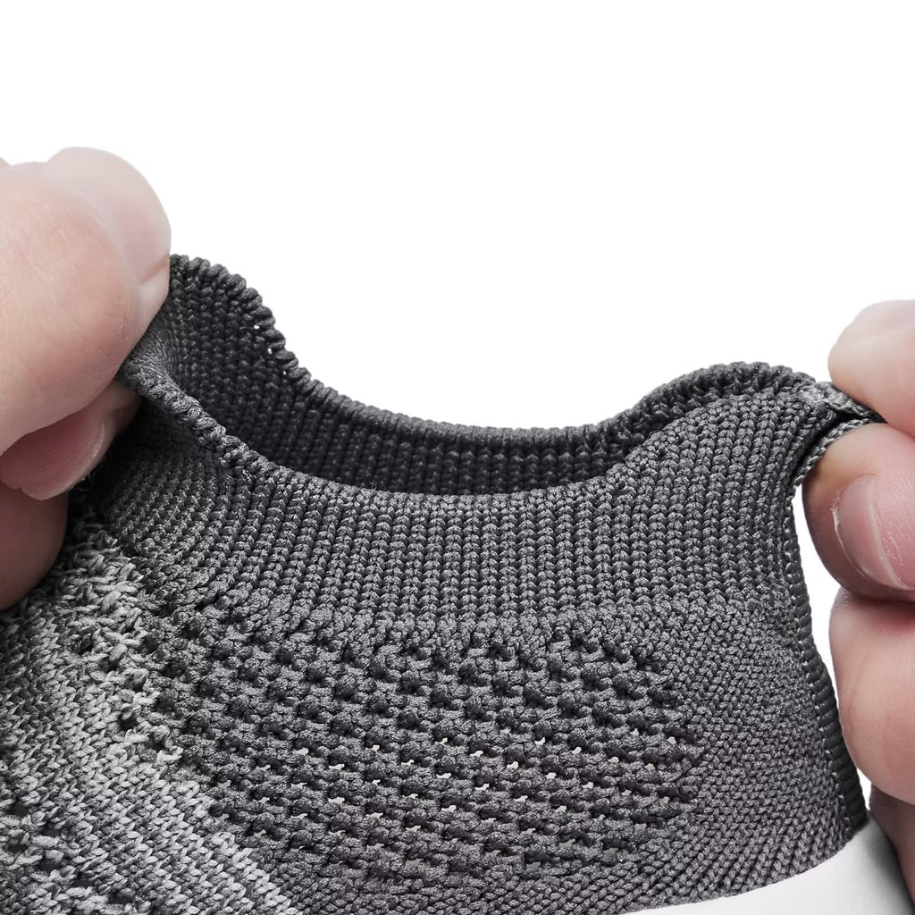 Baby Shoes Girls Boys Baby Sock Shoes with Non Slip Soft Rubber Sole Infant First Walking Sneaker Toddler Slipper Lightweight 9-12 Months Gradient Grey