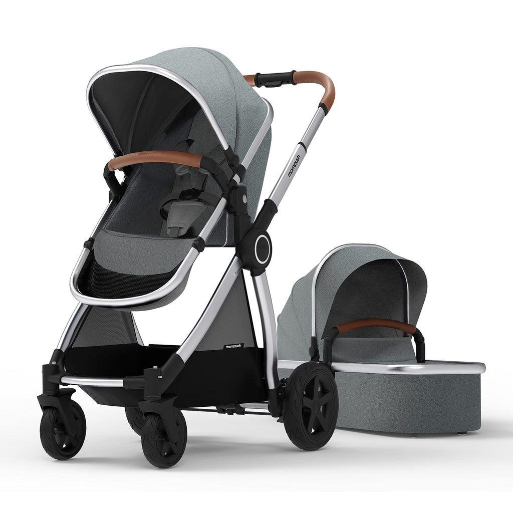 Mompush Ultimate2 Full-Size Stroller with Bassinet, Newborn to Toddler