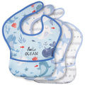 CIVARUA KIDS 3 Pack Waterproof Baby Bibs for Eating, Mess Proof Feeding Bib