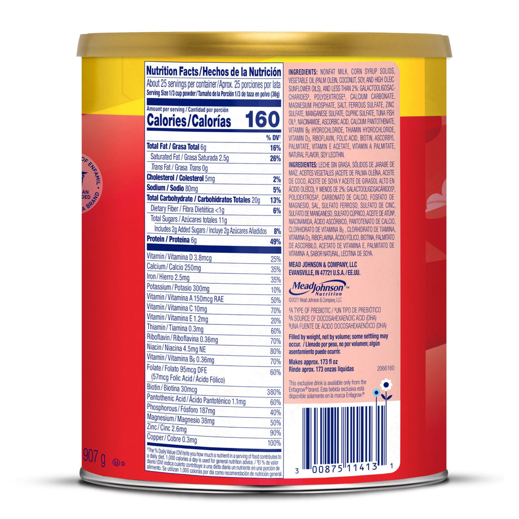 Enfagrow Premium Toddler Milk Nutritional Drink, Natural Milk, 32 Oz