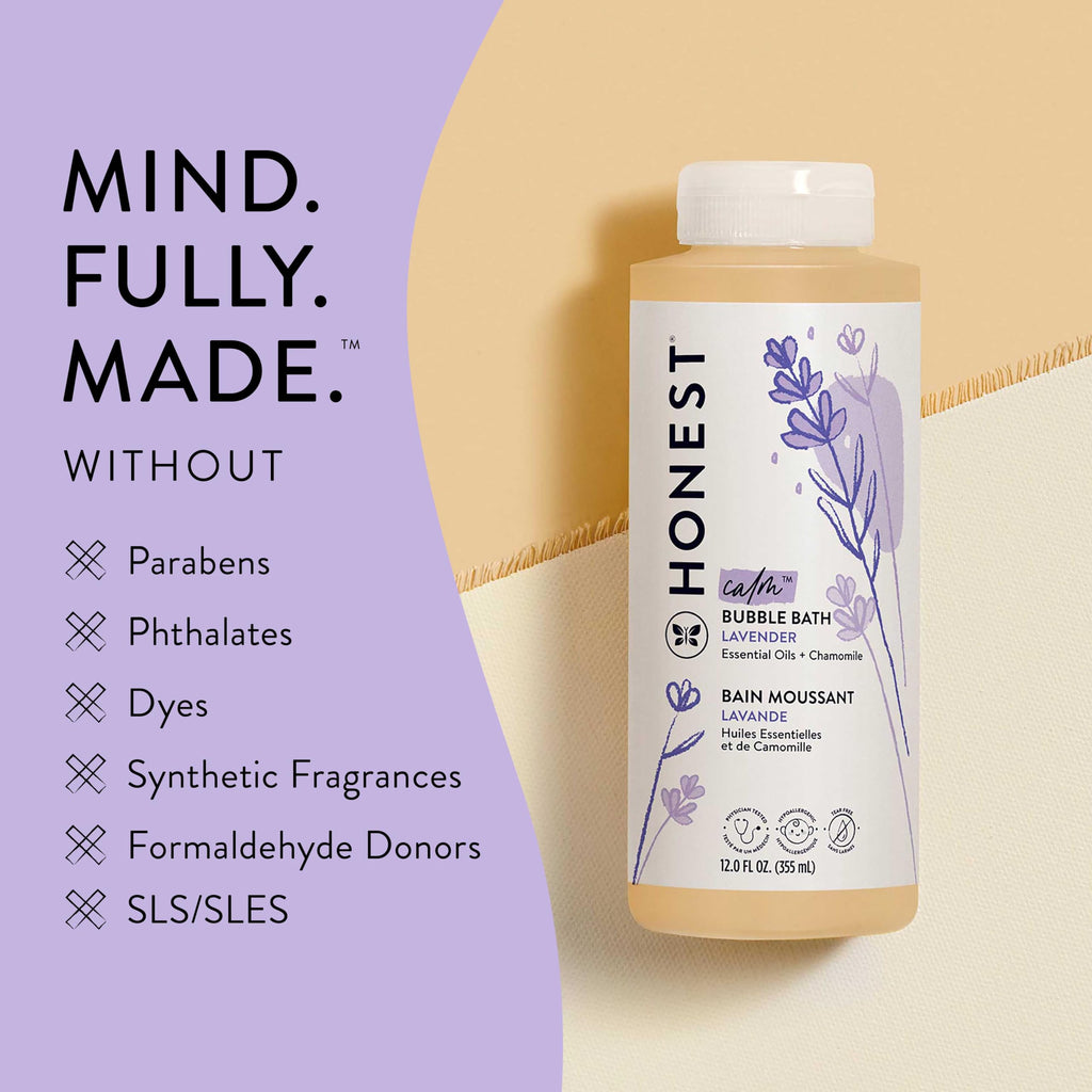 The Honest Company Bubble Bath, Hypoallergenic, Lavender Calm, 12 fl oz