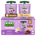 GoGo squeeZ On the Go PuddingZ Variety Pack, 3 oz Pouches, 20 Count