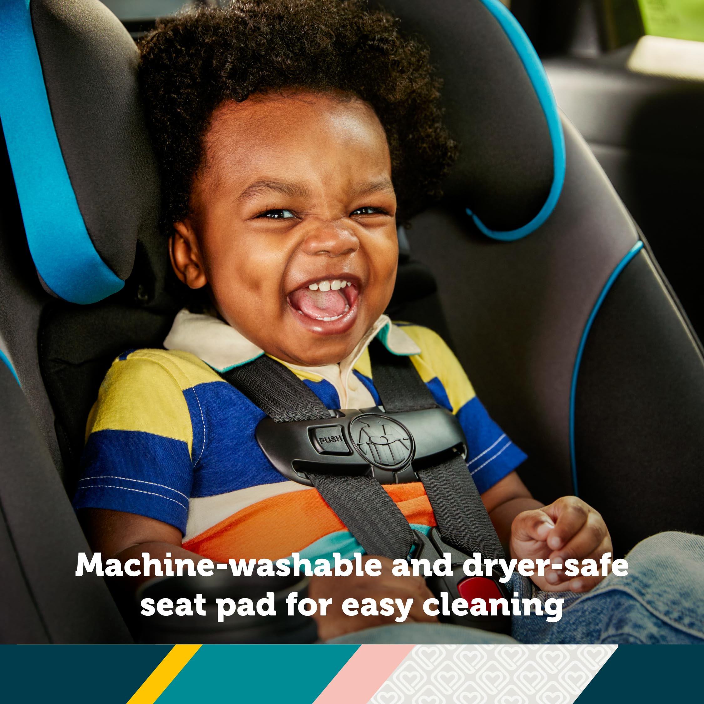 Safety 1st Crosstown All-in-One Convertible Car Seat, Rear Facing, Forward Facing Car Seat, Booster, Deep Sea