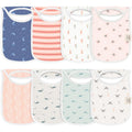 KeaBabies 8-Pack Bibs for Baby Girls, Boys, Pullover Baby Bibs(Marine Muse)