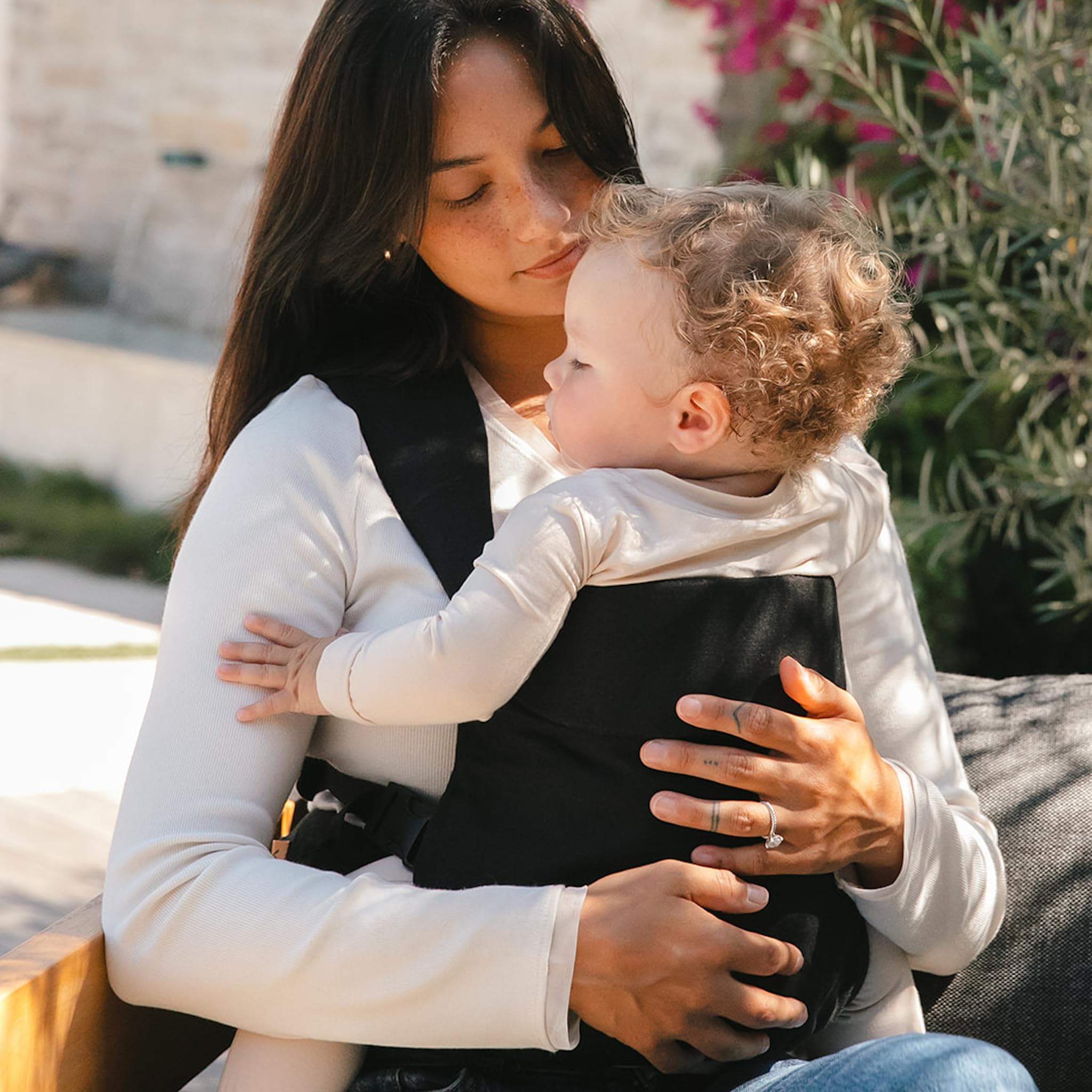 WildBird - Aerial Buckle Carrier - 2-24 Months - Large (L-4XL) Raven - Front or Back Carry - Cross Straps, Lumbar Support, Headrest - Hip Healthy - Baby Carrier - Baby Essentials - New Mom Gifts
