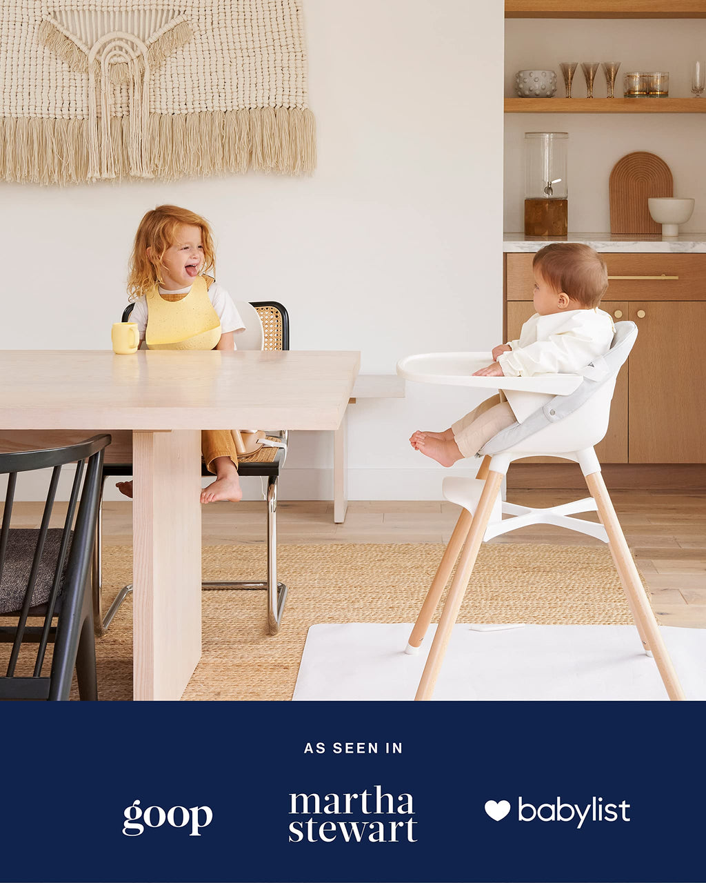 Lalo The Chair Convertible 3-in-1 High Chair for Babies & Toddlers, Dishwasher Safe Tray, Adjustable Footrest, Sage