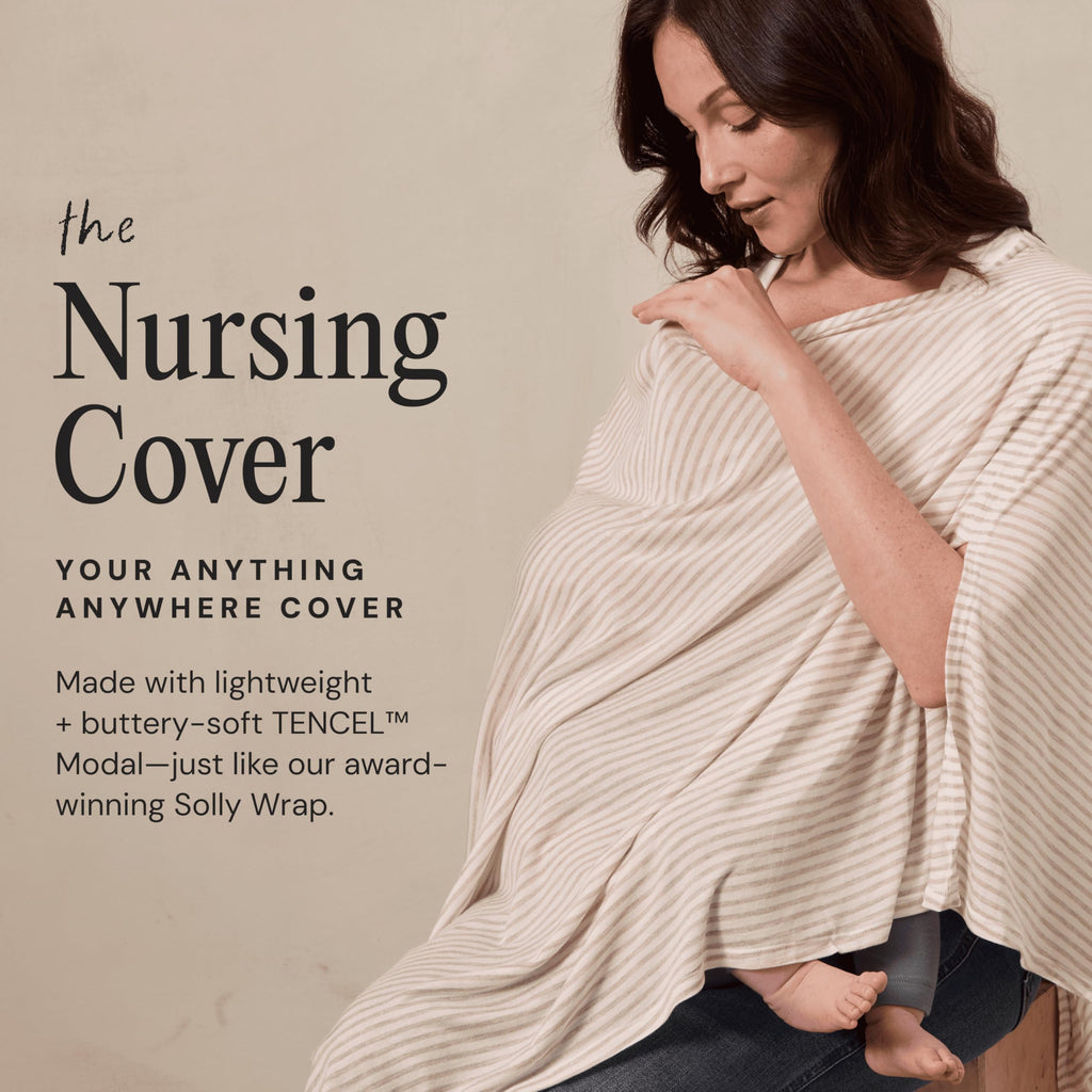 Solly Baby Nursing Cover, Ultra-Breathable, Lightweight Breastfeeding Cover-Up, Buttery-Soft Fabric, Universal Fit, Postpartum Essentials, Newborn Must Haves, Spelt