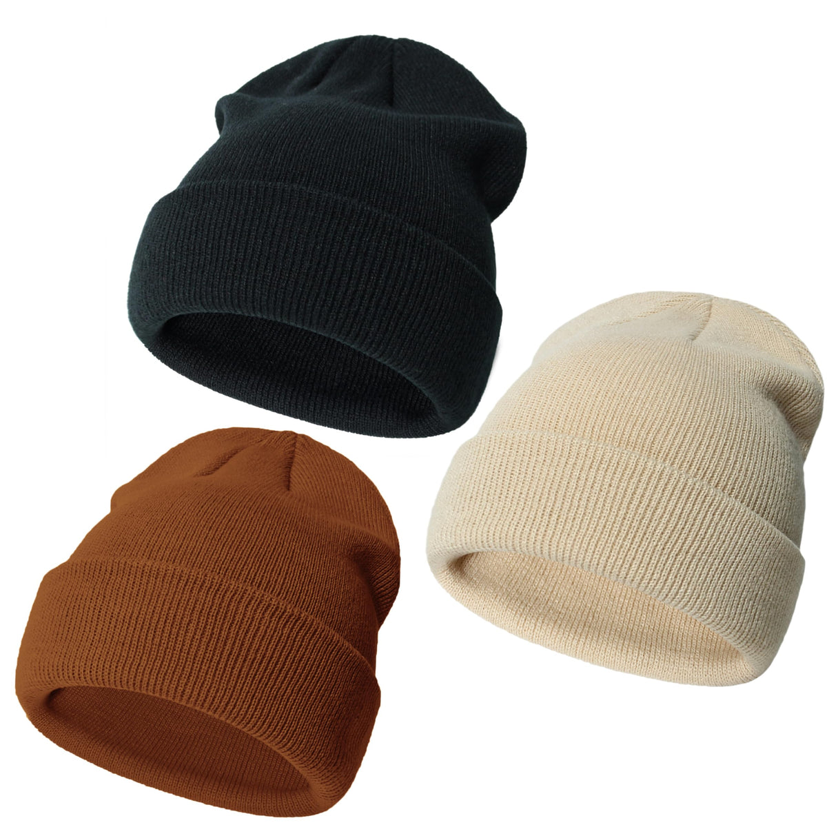YMYDYFC Baby Beanie 3Pack Toddler Beanie Baby Winter Hats Boy&Girl 0-6Years