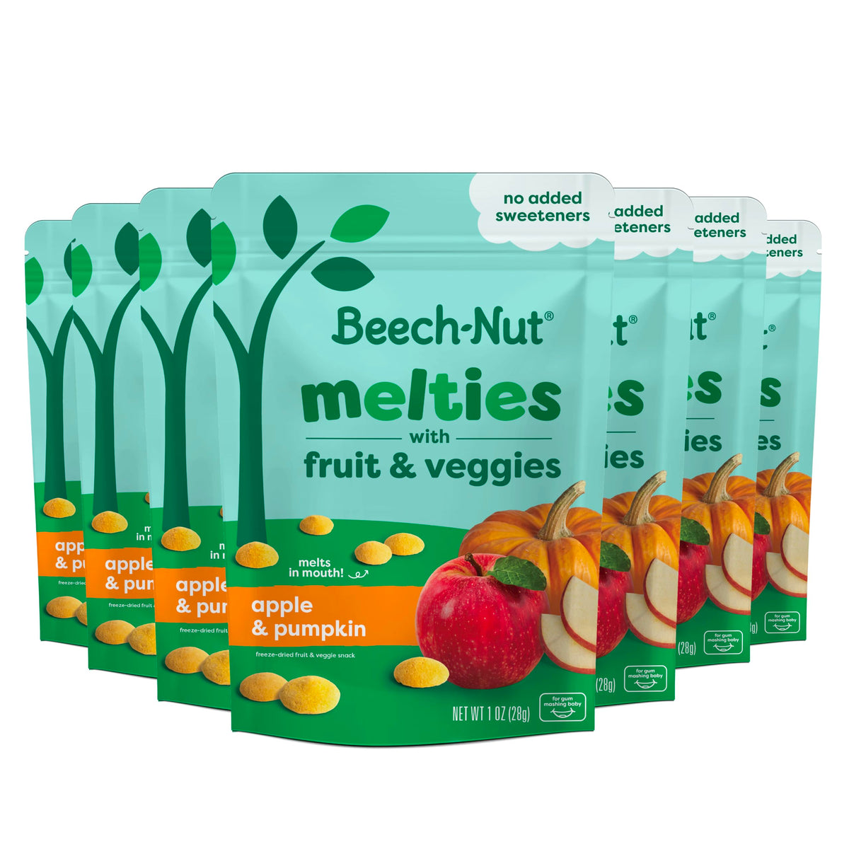 Beech-Nut Melties, Apple Pumpkin Baby Snack Melts, 7 Bags