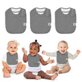 Giggly Goose 3 Pack Drooling Bibs for Babies | Premium & Soft Organic Cotton Teething Bibs with Snaps and Fleece Backing