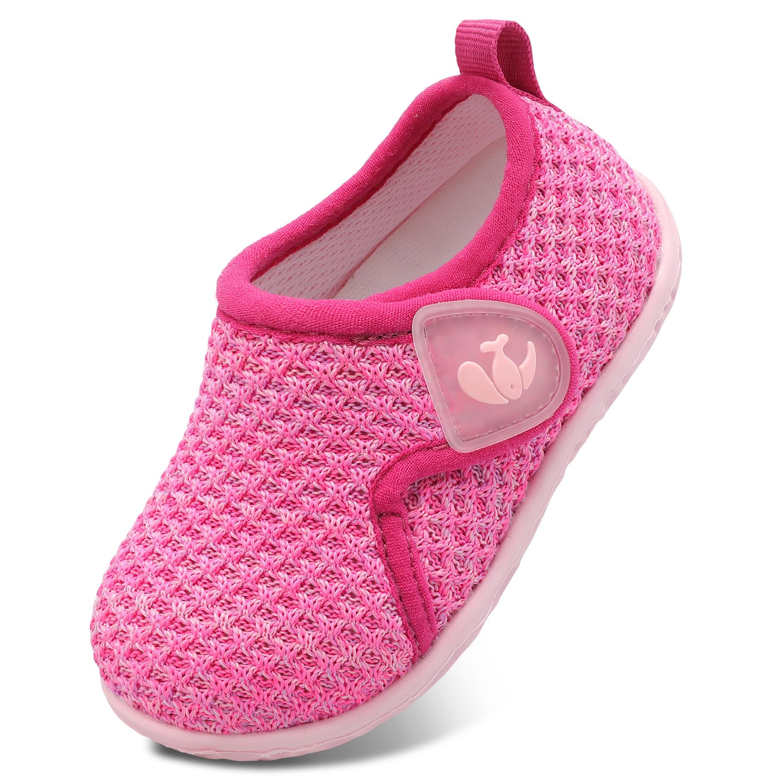 FEETCITY Toddler Shoes Baby Sneakers Boys Girls First Walking Shoes Newborn Crib Shoe Rose Red