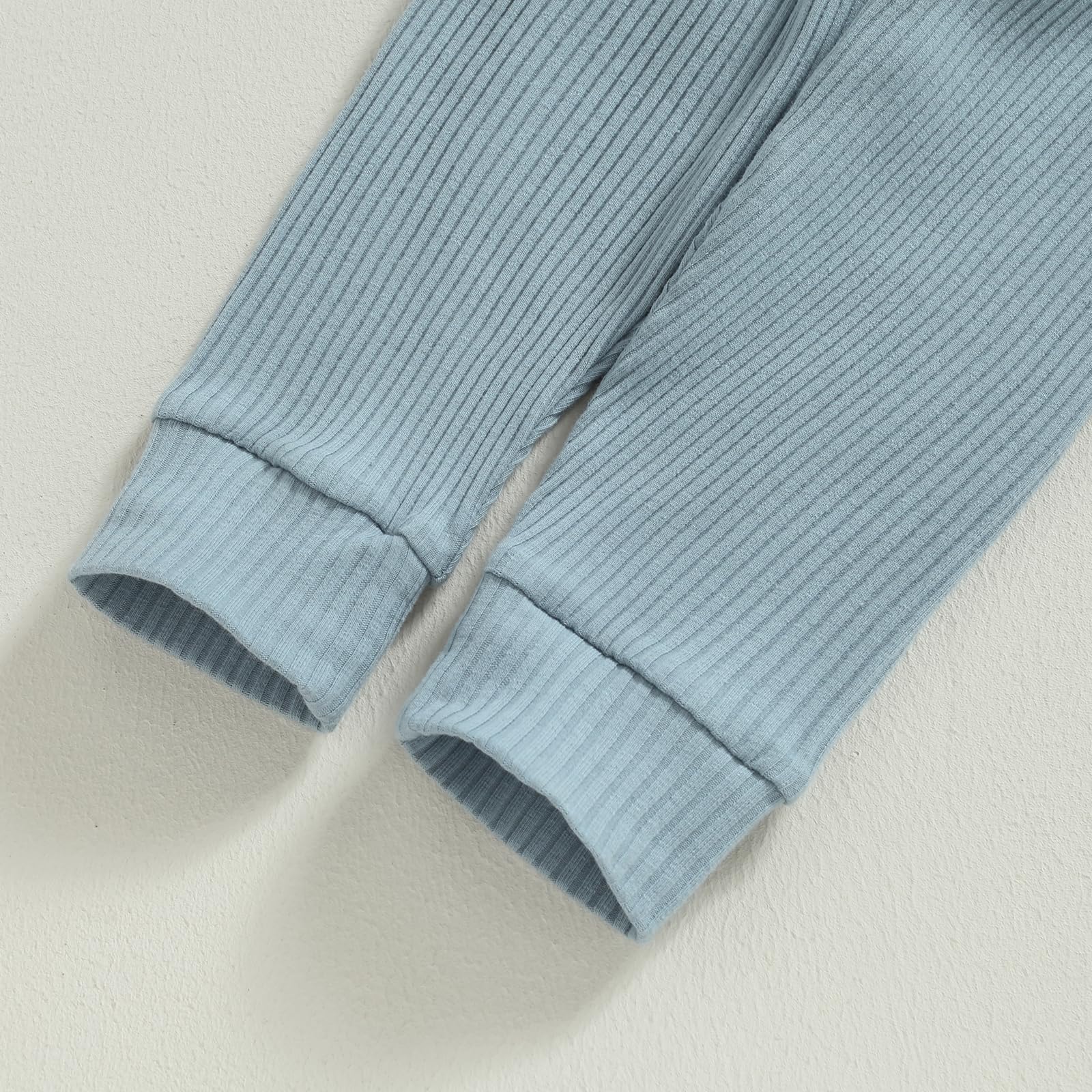 MA&BABY Newborn Baby Boy Clothes Ribbed Knit Long Sleeve Romper Pants Set