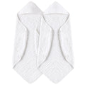 Yoofoss Hooded Baby Towels for Newborn 2 Pack 100% Muslin Organic Cotton Baby Bath Towel with Hood for Babies, Infant, Toddler and Kids, 32x32Inch, Soft and Absorbent Newborn Essential,White-2 Pack