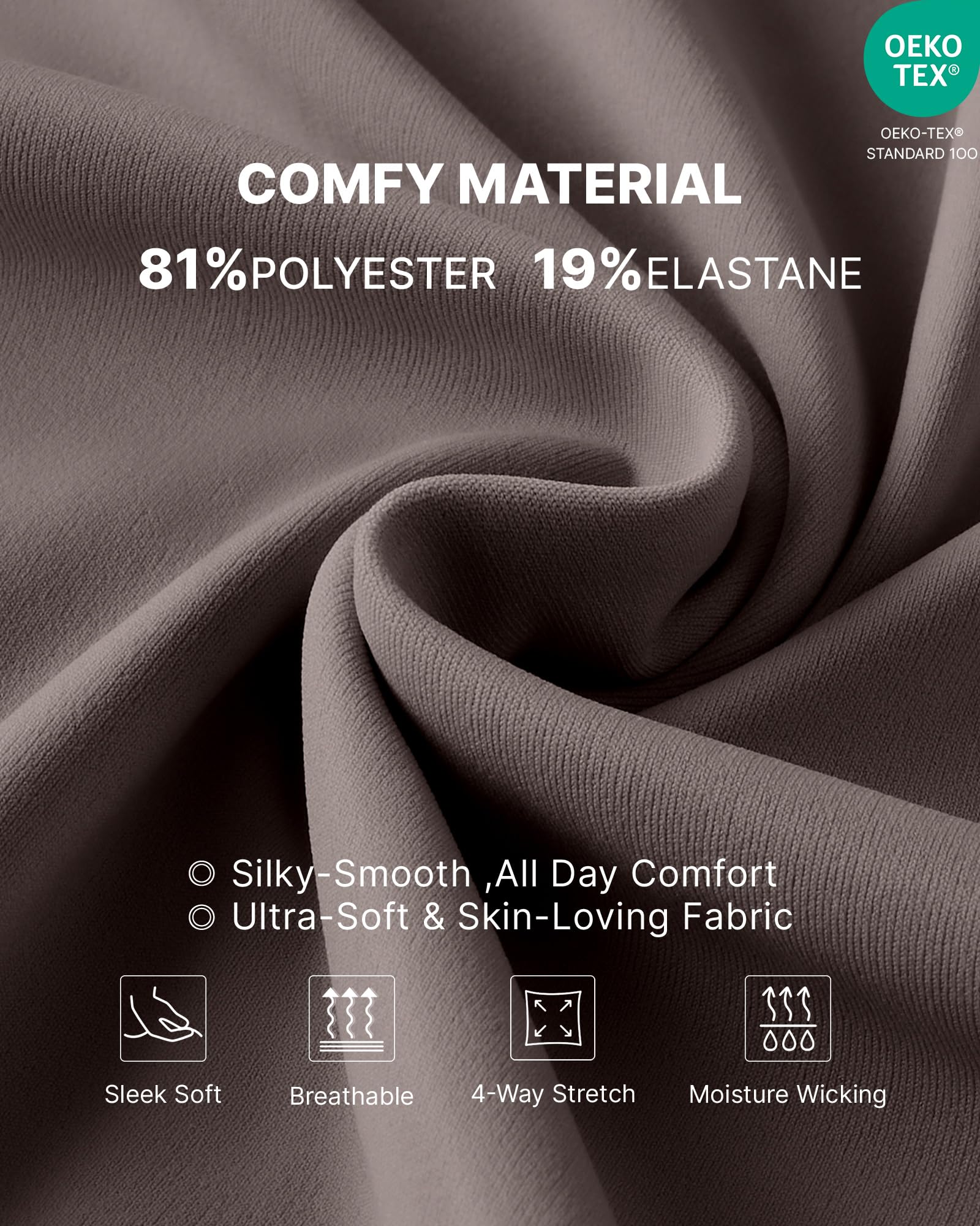 G4Free Maternity Yoga Pants Pregnancy Leggings for Work,Taupe,M,Petite