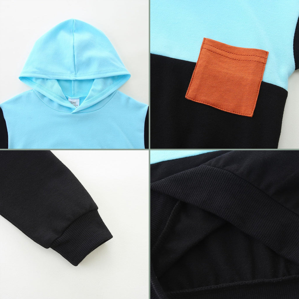 Babymine Toddler Boy Clothes Long Sleeve Hoodies Top With Elastic Waistband Pants Fall Winter