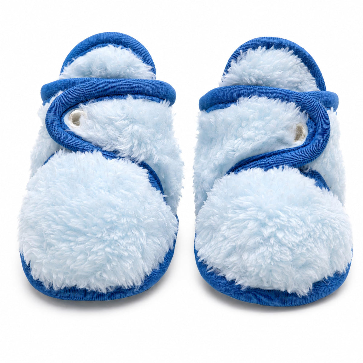 baby deedee Baby Booties - Sherpa Fleece, Snap Closure 18M Silver Plum