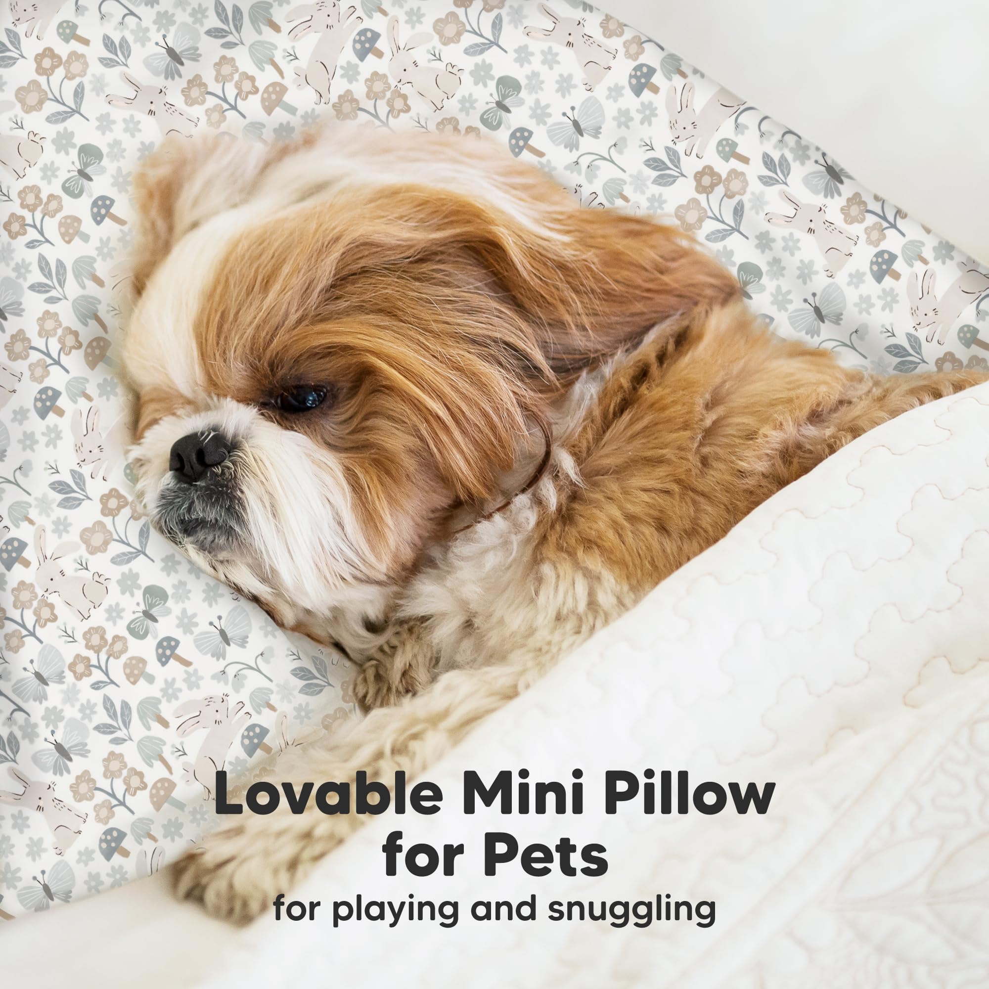 Mini Toddler Pillow with Pillowcase, 9x13 My Little Dreamy Pillow (Prairie)