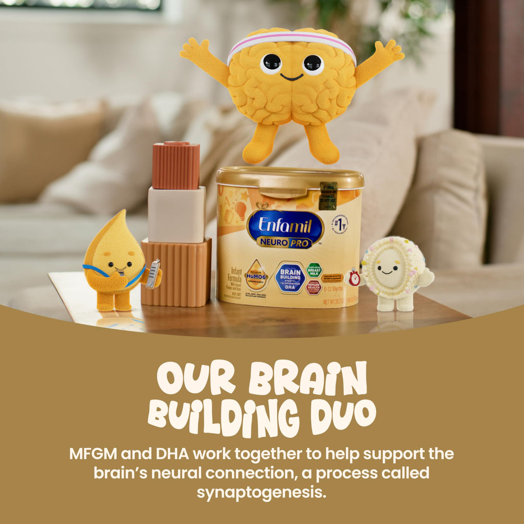 Enfamil NeuroPro Ready to Feed Baby Formula, Brain Building Duo DHA & MFGM, Exclusive Immune Supporting HuMO6 Blend, Enfamil Ready to Feed Infant Formula, 8 fl oz, 6 count, Total 24 bottles