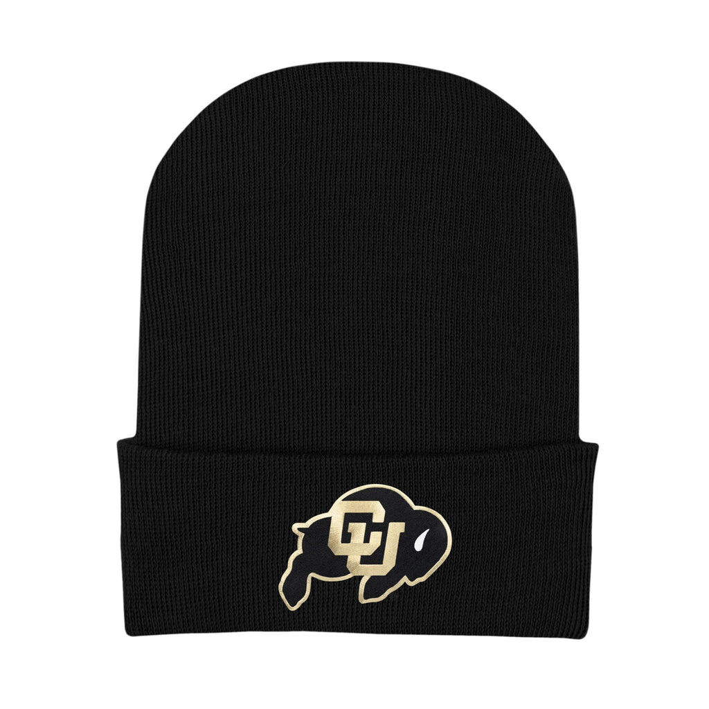 College Baby Infant Knit Cap Colorado Buffaloes Logo - Black - Newborn