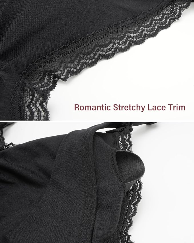 Stelle Lace Nursing Bras for Breastfeeding Seamless Pregnancy Maternity Wireless Bralette with Pads, Extenders