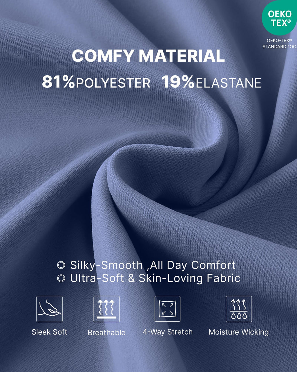 G4Free Pregnancy Clothes Over the Belly Wide Leg,Denim Blue,XL,Regular