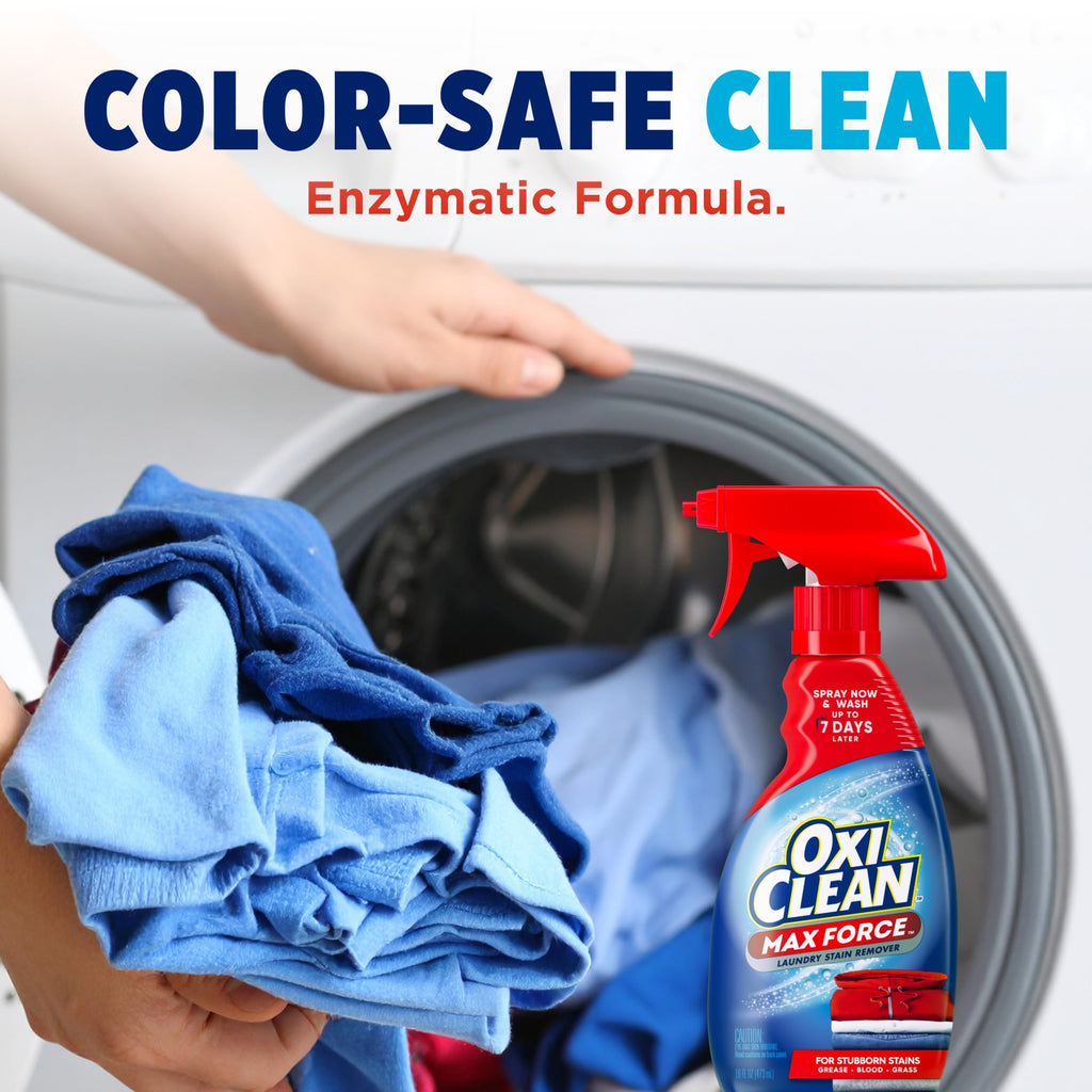 OxiClean Max Force Laundry Stain Treater Spray, 12 Fl Oz (Pack of 3)