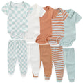 JELYLOVE 10 Pack Baby Boy Girl Bodysuits And Pants Sets New Born Outfits