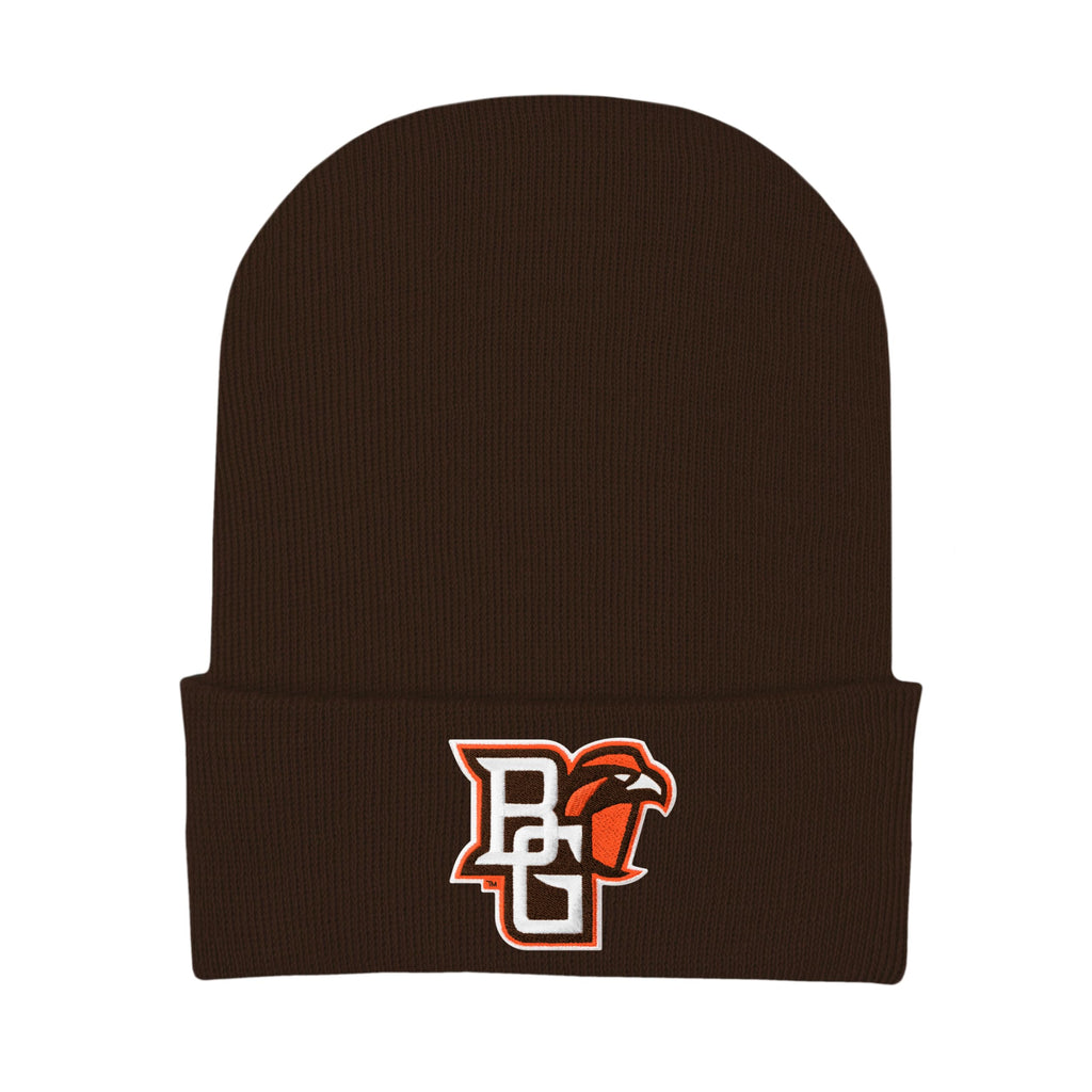 College Baby Infant Knit Cap Bowling Green Falcons Logo - Brown - Newborn