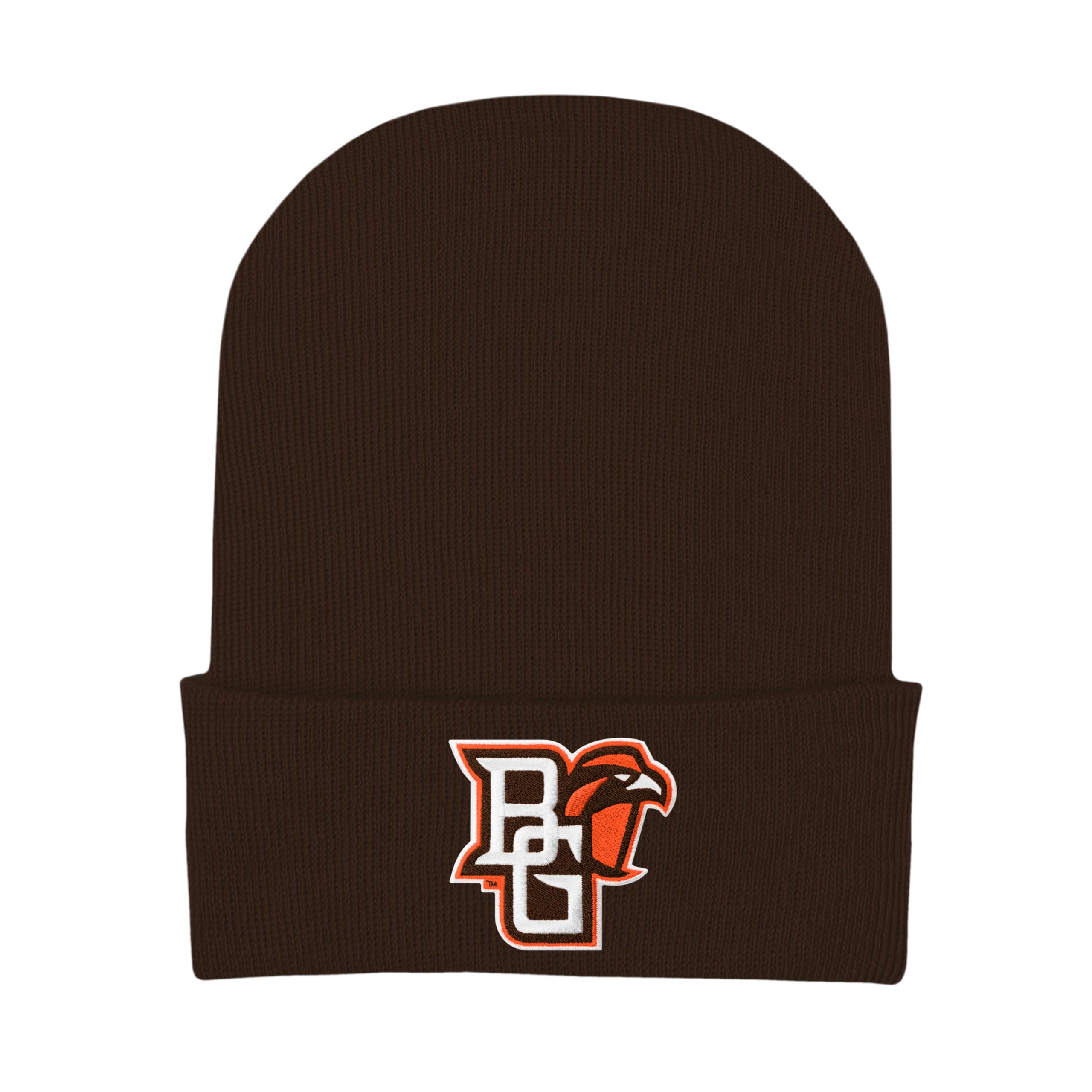 College Baby Infant Knit Cap Bowling Green Falcons Logo - Brown - Newborn