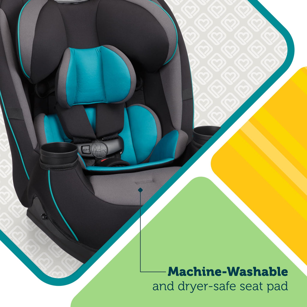 Safety 1st Grow and Go All-in-One Convertible Car Seat, Rear Facing, 5-40 lbs, Forward Facing (30–65 lbs), High Back Booster Seat 40-100 pounds, Vineyard Girl