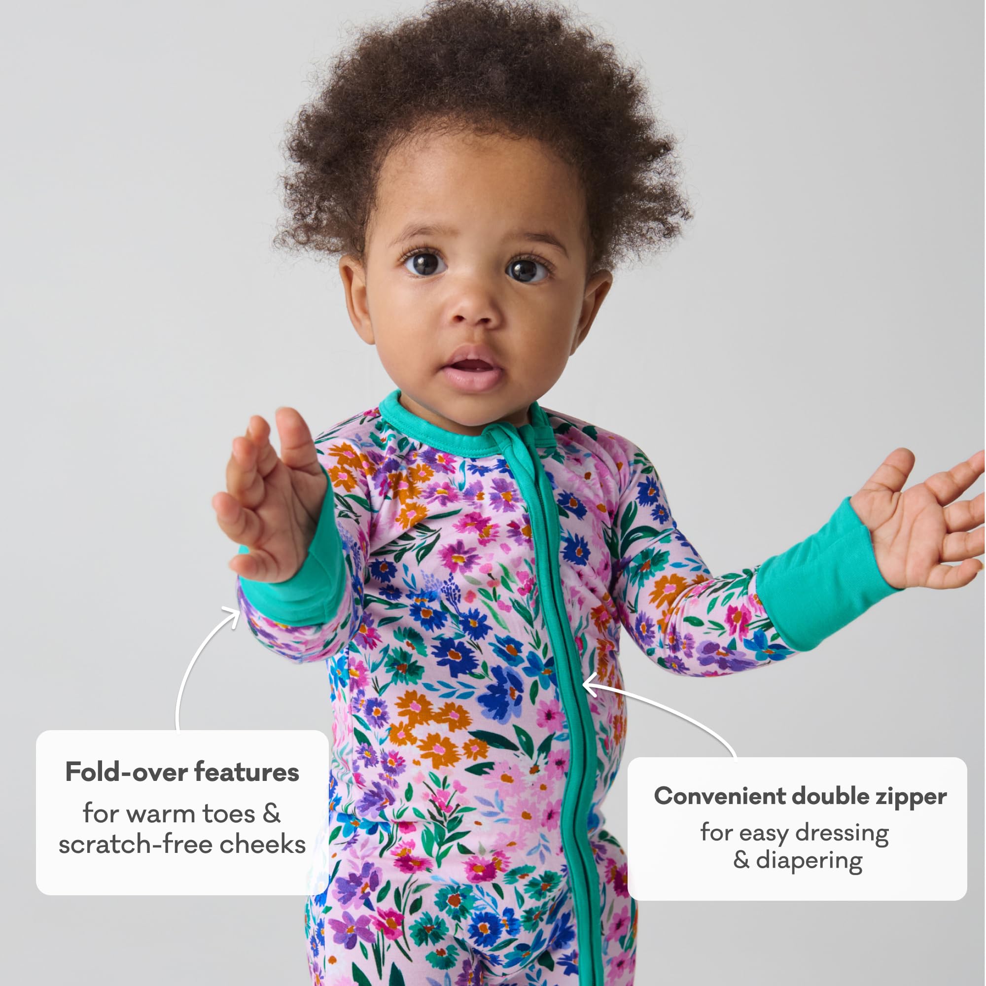 Little Sleepies Baby Pajamas, Sweet Pea, 18-24 months