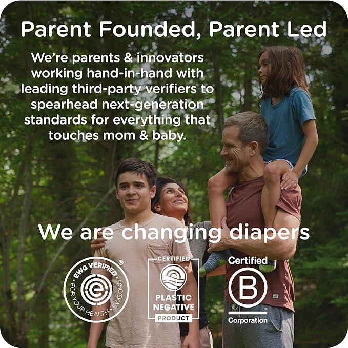 Our Diapers | EWG Verified Safe & Plant-Based Diapers | Leak Protection | Soft Organic Cotton Shell | Chlorine-Free Diaper for Sensitive Skin | Size 4 (22-32 lbs) 36 Count