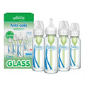 Dr. Brown's Anti-Colic Options+ Narrow Glass Baby Bottle, 8 oz, 4-Pack
