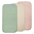 mushie Water Repellent Changing Pad Liners | Cotton (Blush Combo)