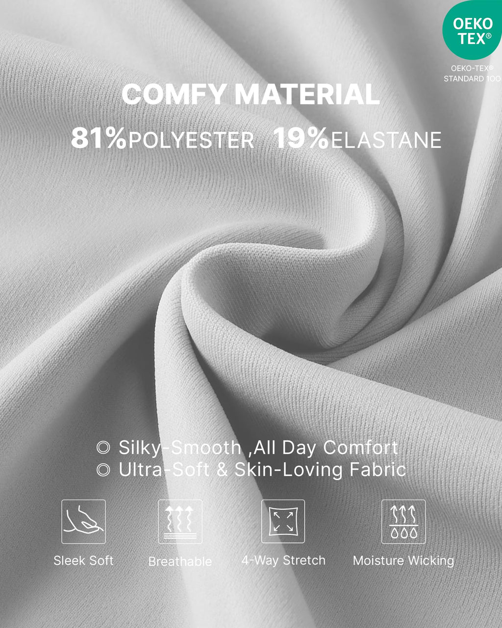 G4Free Maternity Yoga Pants with Pockets for Work,Light Gray,XS,Extra Tall