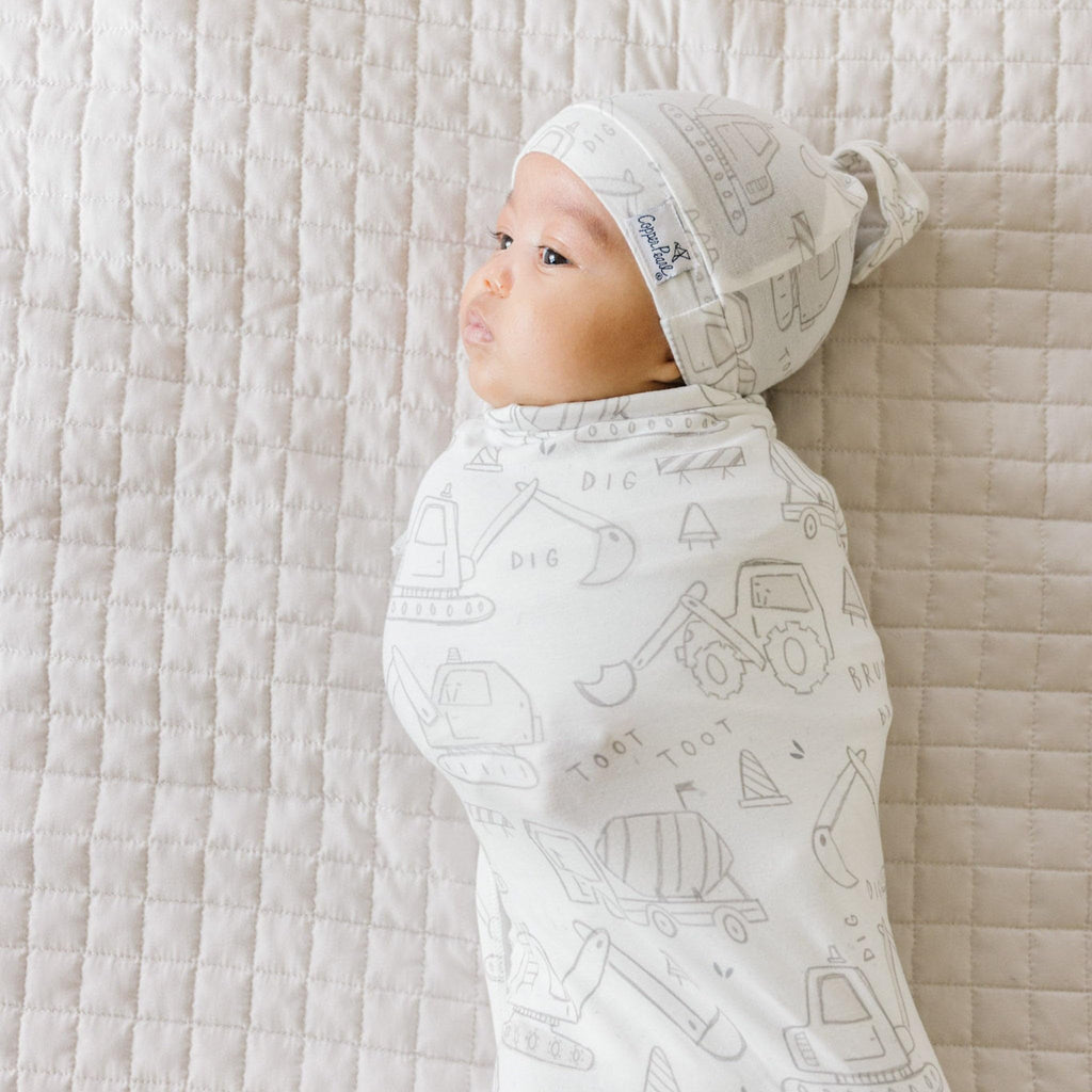 Copper Pearl Swaddle Blankets for Newborns | Soft Stretchy Receiving Blankets for Boys and Girls | Large 46 x 46 Inch Baby Blankets | Lightweight and Breathable Swaddles | Gage
