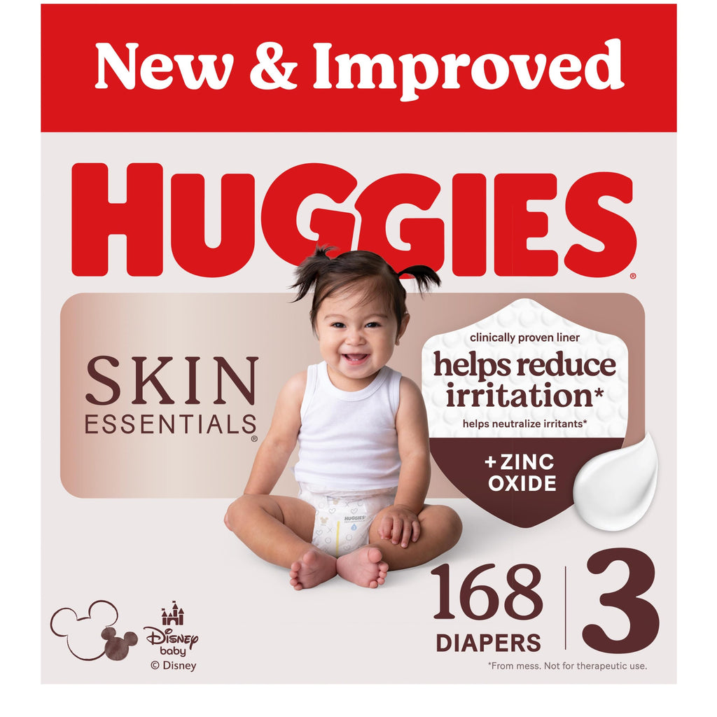 Huggies Skin Essentials Diapers Size 3, 168 Count (3 Packs of 56)