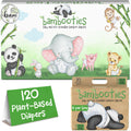 Bambooties Bamboo Baby Diapers, Totally Chlorine Free for Sensitive Skin for Newborns to XXL. Hypoallergenic & Non Toxic Eco Friendlier Plant-Based Materials. TCF XXL Size 6 (120 ct)