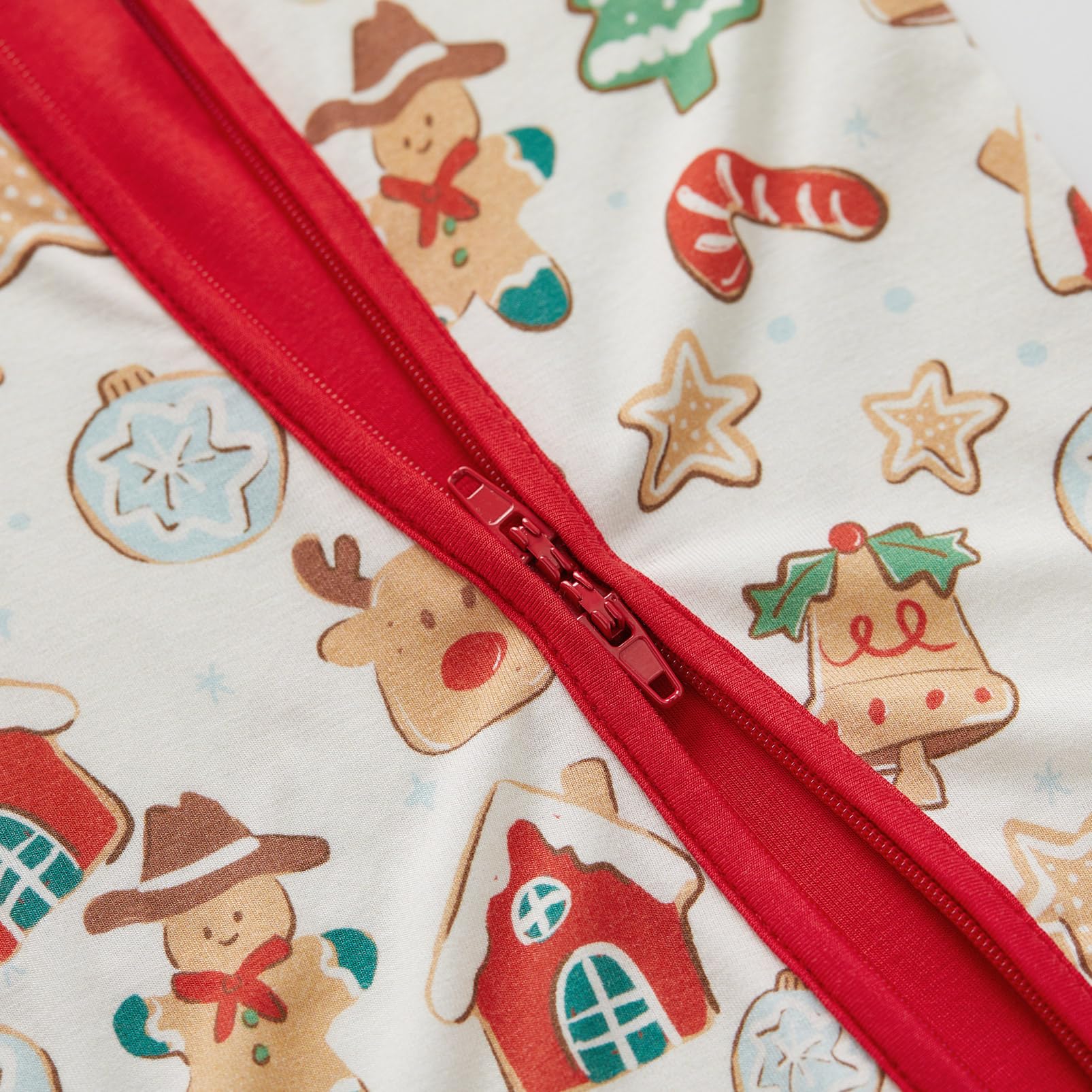 pureborn Baby Sleeper Viscose from Bamboo Zipper Footies Christmas 12-18M