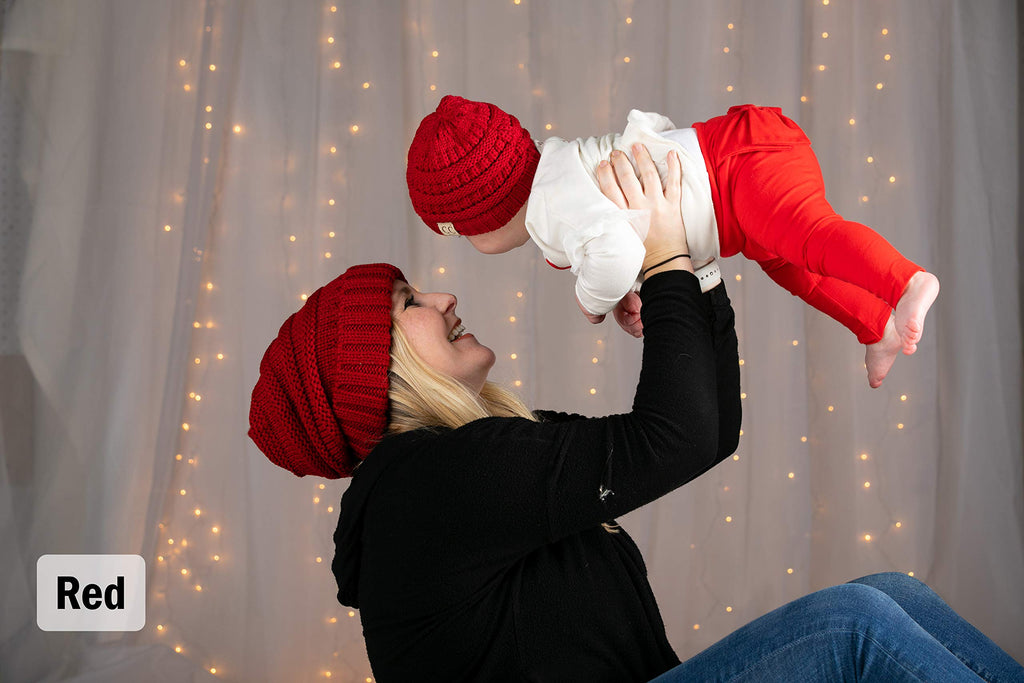 Funky Junque Baby Winter Hat – Cute Newborn Beanie, Infant Girl Hats 0–12 Months, Baby Beanies for Boys & Girls, Cozy Warm Stocking Stuffer Gift: 2 Pack - Black & Heather Grey
