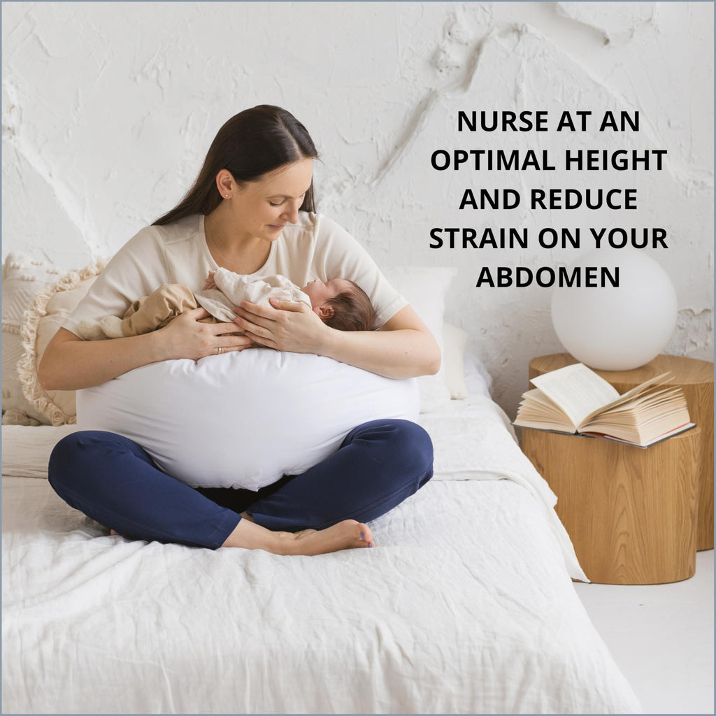 MINICAMP Full Body Pregnancy Pillow for Sleeping – Full Body Maternity Support Pillow for Back, Belly, Hips & Legs – Ergonomic Side Sleeper Pillow with Removable Washable Cover - Made in EU