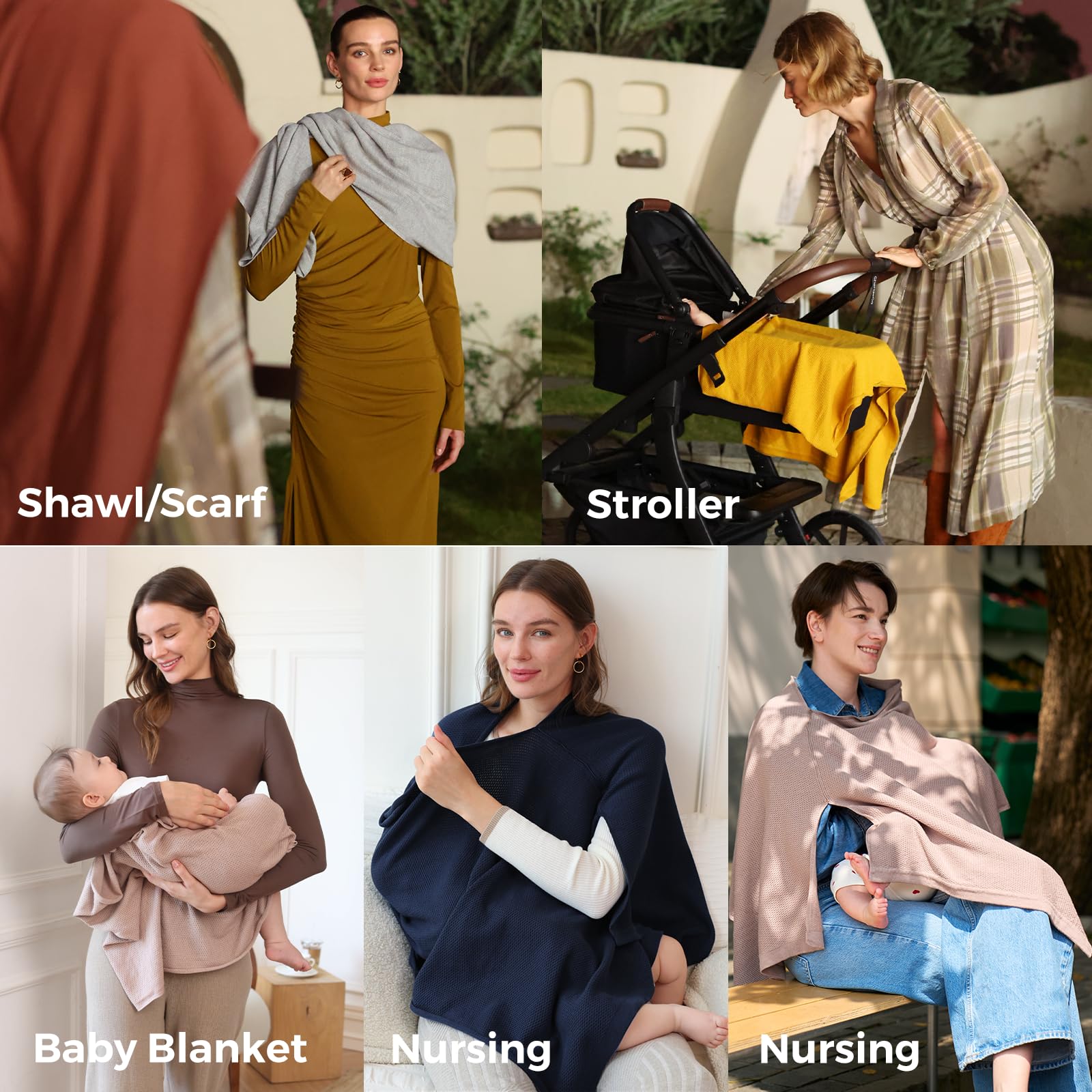 Momcozy Nursing Cover, Privacy Breastfeeding Cover with Soft Breathable