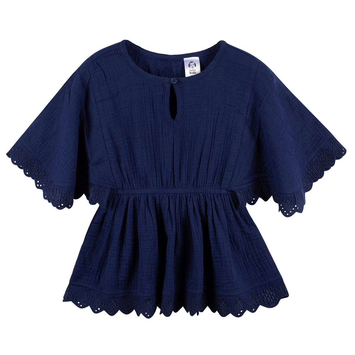 Gerber Baby and Toddler Girls Swim Cover Up, Navy, 12 Months