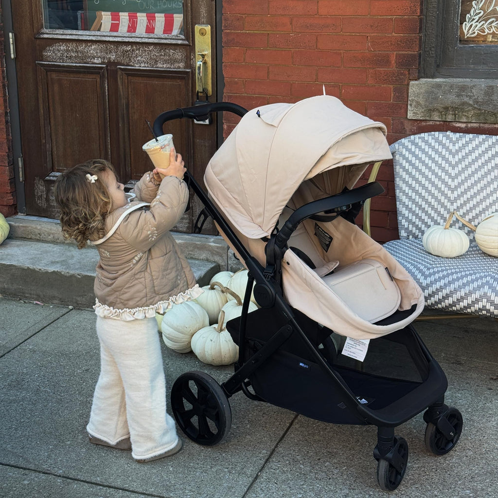 Mompush Wiz Pro Baby Stroller with Bassinet Mode, Snack Tray Included