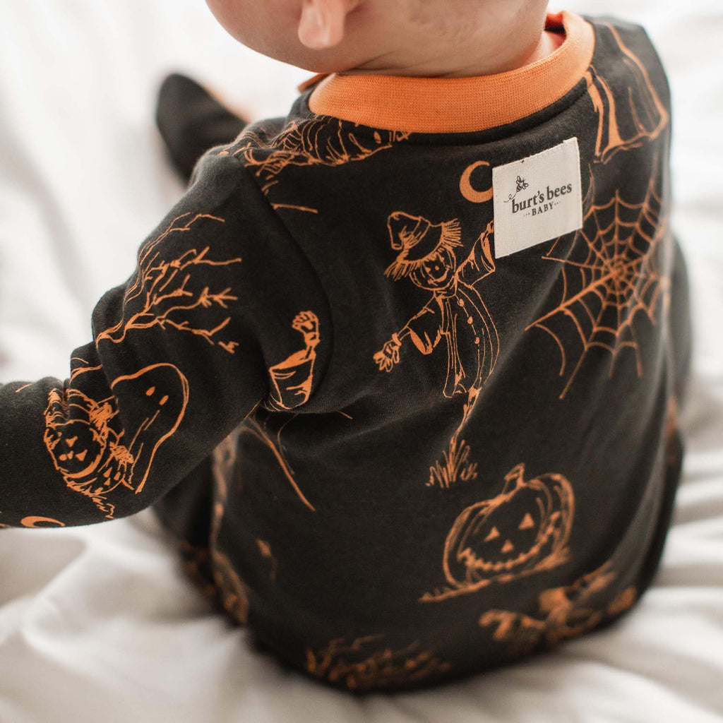 Burt's Bees Baby Boys' Organic Cotton, Sleep and Play Footed Pajamas