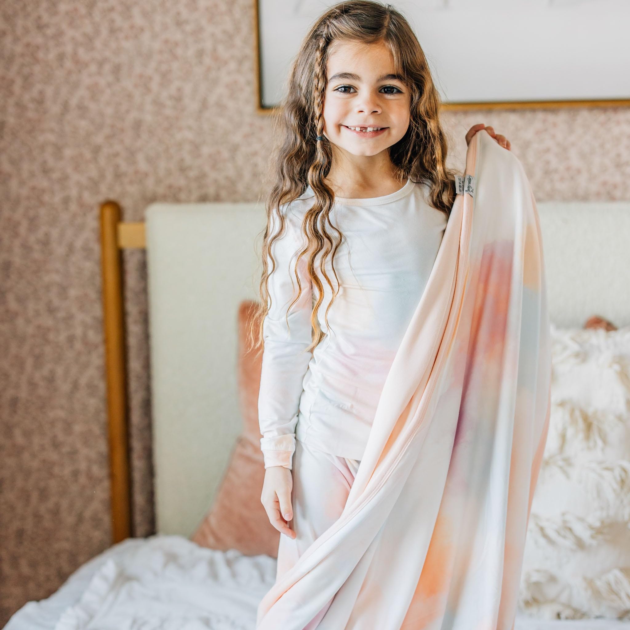 Copper Pearl Jumbo 3-Layer Baby Blanket: Soft Baby Quilts for Boys and Girls | Breathable, Cozy, Toddler Blanket | Baby Quilt for Newborns | 46x46 Premium Polyester/Rayon | Nova