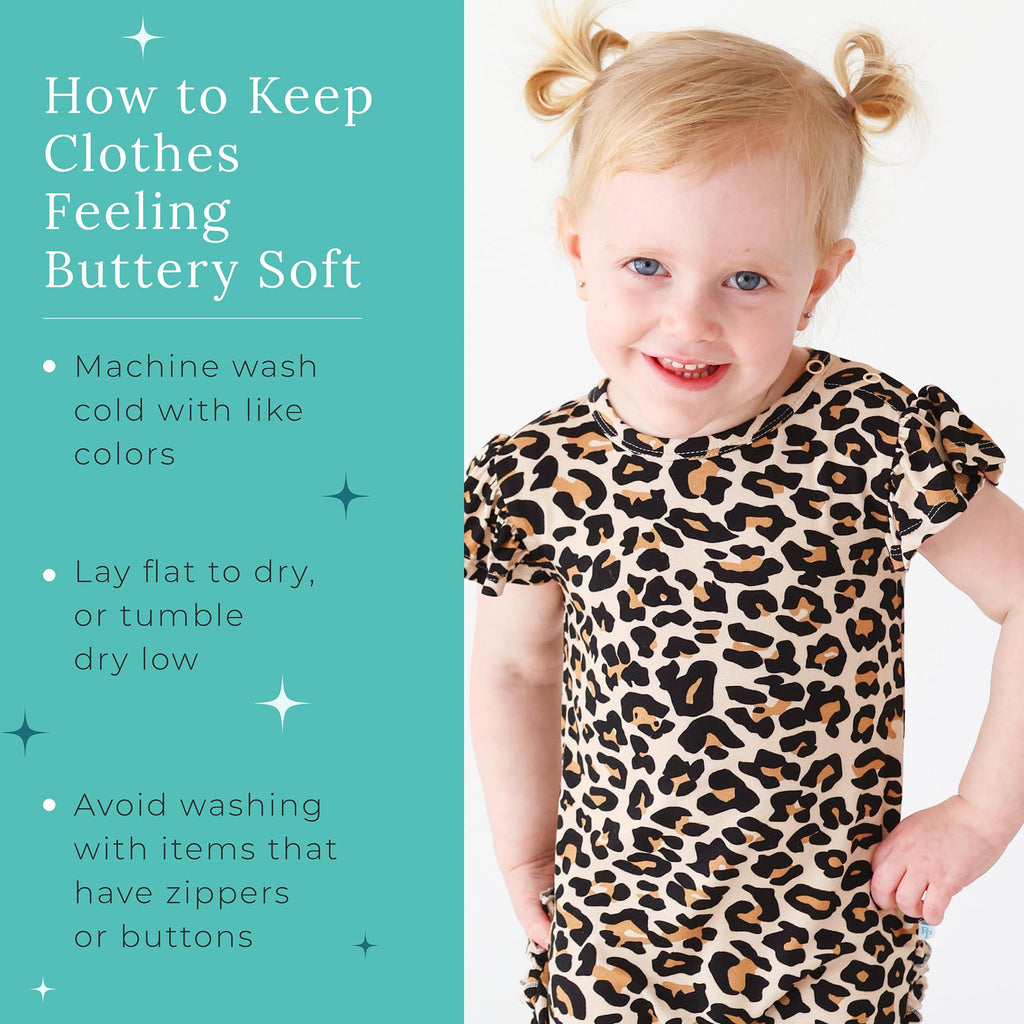 Posh Peanut Baby Girl Romper - Ruffled Capsleeve Henley Romper